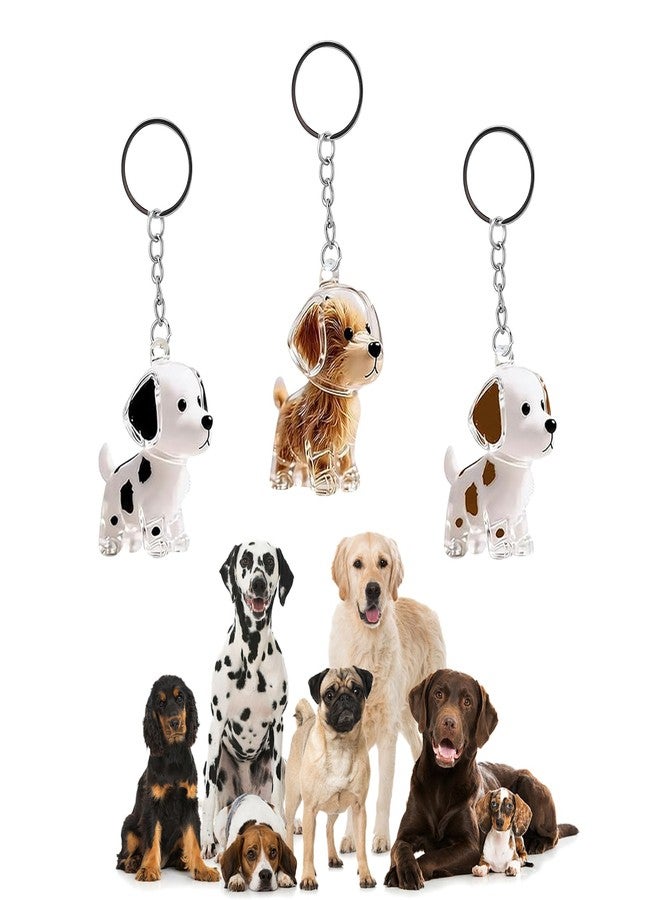 VINGVO 3PCS Pet Hair Memorial Keychain, Dog Fur Storage Bottle with Secure Snap Lid, Transparent Keepsake Charm for Pet Lovers, Portable Pet Hair Collector - Image 1